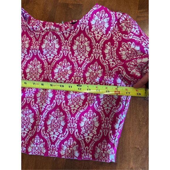 Woman’s jealous tomato pink crop dressy top size small - Picture 4 of 5